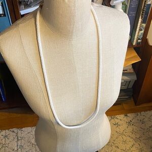 J. Crew White Seed Bead Necklace